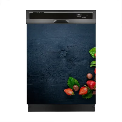 Produktbild von Magnete Dekorative 60x70 cm Küche Magnetmatte Spülmaschine - Erdbeeren und Schokolade