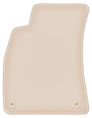 Image de Tapis conducteur en moquette pour Audi A4 B6 2001-2004 (berline/break) – 1 pièce, beige, sur mesure – Wielganizator FORTUNA