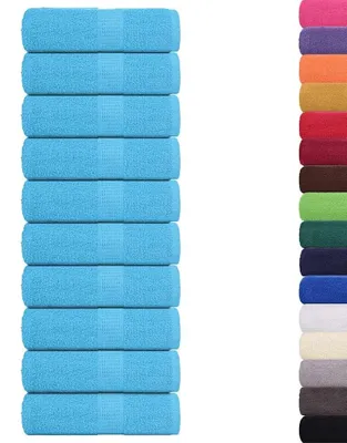 Image de Serviette de bain douce en 100% coton, 30 x 50 cm