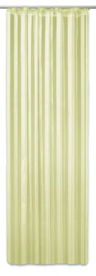 Obrázek produktu pro Dekorační šátek Isa 140x245 cm poloprůhledná voálová záclona volánová páska zelená