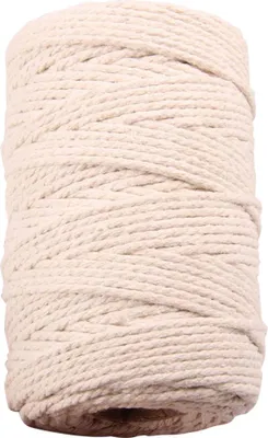 Produktbild von 3 mm x 100 m Natur-Makramee-Baumwollseil, farbiges Makramee-Seil, weiche Baumwollkordel, Makramee-Zubehör, Bastelseil, Makramee-Garn für Pflanzenampeln, Wandbehänge, Traumfänger