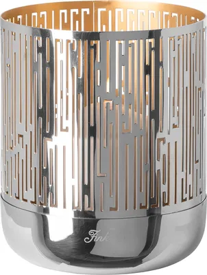Produktbild von Fink BRIANO, Windlicht, Edelstahl , silberfarben, goldfarben, L. 13 cm, B. 13 cm, H. 16 cm, D. 13 cm 146344