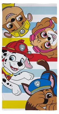 Immagine prodotto di Asciugamano per bambini con il tema "Paw Patrol", marchio "Character World", estremamente morbido, design "Heya"