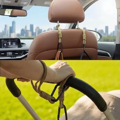 Produktbild von Buggy Haken - Aluminiumlegierung - universell - ideal für Windeltaschen - QuickShopping