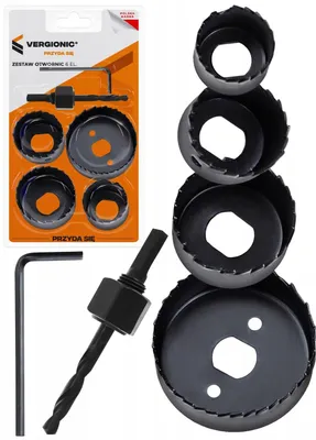 Image de set universel de 6 pièces pour couper les trous dans le bois, l'aluminium et l'acier
