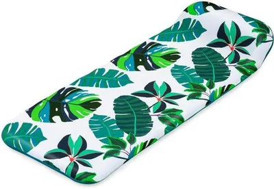 Produktbild von Unyqoos® Luftmatratze – Luftbett mit Kopfkissen, PVC, 171×65×25,5 cm, abnehmbarer waschbarer Bezug (UV‑Schutz), inkl. Schwimmring & Reparaturflicken