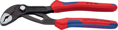 Produktbild von Knipex Cobra, Steckverbindungszange, 4,2 cm, 3,6 cm, Chrom-Vanadium-Stahl, Kunststoff, Blau, Rot