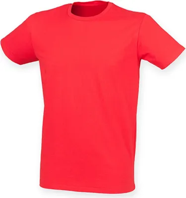 Produktbild von SF Men SF121 | Herren Feel Good Stretch T / Moderner, langer Schnitt - Farbe: Bright Red - Größe: XL