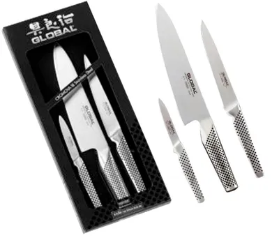 Immagine prodotto di Set 3 coltelli Chef giapponesi Global G21524: G2 GSF15 GSF24