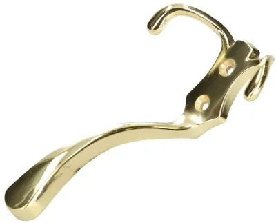 Obrázek produktu pro KOTARBAU® Háček na kabáty, různé barvy, dvojitý, 140 mm, mosaz
