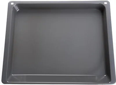 Produktbild von BSH Bosch Siemens Neff Fettpfanne, Universalpfanne, Backblech emailliert grau 45,5cm x 37,5cm x 3,9cm Nr.: 17001433