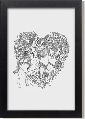 Produktbild von Bild 20x30 MDF-Rahmen, Wandkunst Frau und Mann