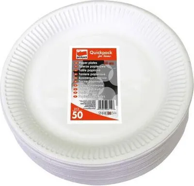 Image de assiette en papier 23cm (50pcs) jetable
