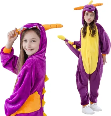 Produktbild von Pyjama Onesie Kigurumi Kostüm für Kinder Spyro 104