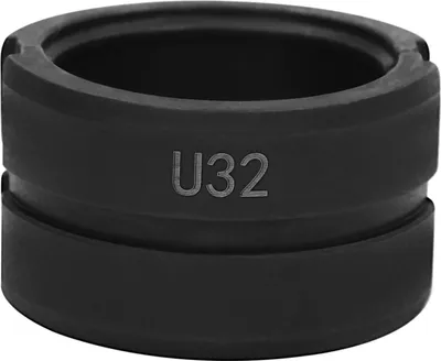 Immagine prodotto di Morse a pressione/inserti a crimpare - Set di morse a U - Misure U16/U20/U25/U32 mm - Per pinze idrauliche e meccaniche - Acciaio legato - Nero