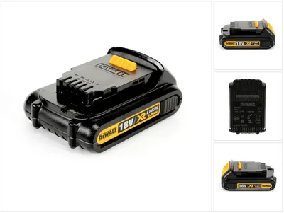 Zdjęcie produktu dla DeWALT DCB181, Bateria, Litowo-jonowa (Li-Ion), 1,5 Ah, 18 V, DeWalt, Czarny, Żółty