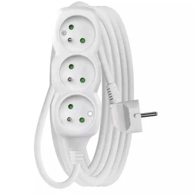 Obrázok produktu pre Emos 1902030500, Základný, Biela, 3 AC zásuvky/AC zásuviek, 5 m, 250 V, 10 A