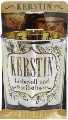 Produktbild von Metallics Kerzenlichter Teelichtleuchter Name Kerstin