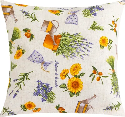 Obrázok produktu pre Vankúš EMA – 45 x 45 cm – fialová, žltá