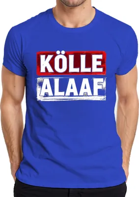 Imagen del producto de Kölle Alaaf Karneval. Camiseta para hombre, color azul, talla S. Ideal para el Carnaval de Colonia (Köln) o la "Fastnacht"