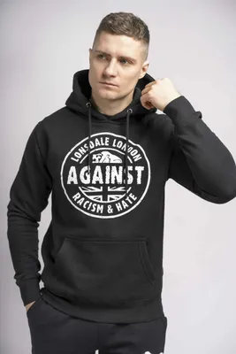 Image de Sweat à capuche homme coupe slim LINFORD Black M Lonsdale