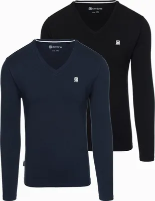 Produktbild von Ombre Clothing Herren-T-Shirt-Set Ilisoni schwarz-navy XXL
