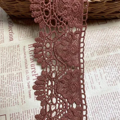 Kronen-Spitzenborte, 9 cm breit, 2 Yards, Polyester