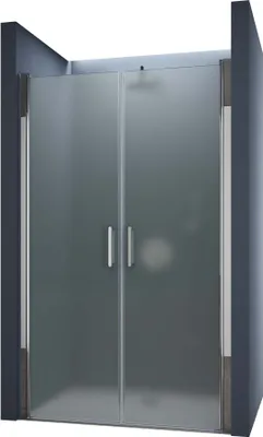 Produktbild von doporro Duschtür Nischentür dusche Duschabtrennung Duschkabine 135cm Nischendrehtür 195cm ESG-Sicherheitsglas satiniert Drehtür mit Hebe- und Senkmechanismus T24VS
