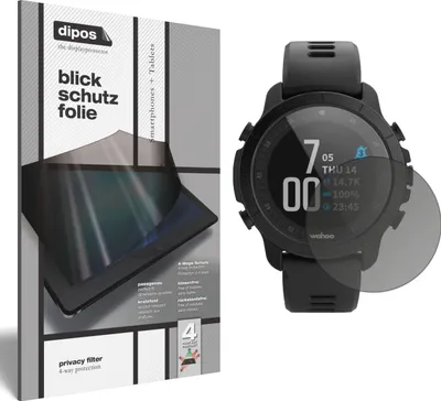 Produktbild von Blickschutzfolie für Wahoo Elemnt Rival matt Schutzfolie Folie Display Schutz dipos