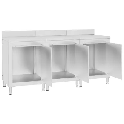 Produktbild von vidaXL Arbeitsschrank 180x60x96 cm Edelstahl