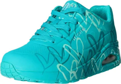 Immagine prodotto di Skechers JGoldcrown scarpa da ginnastica da donna UNO Spread The Love turchese
