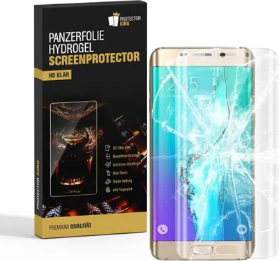 Produktbild von 6x Panzerfolie für Samsung galaxy S6 Edge FULL COVER HYDROGEL Displayschutz KLAR