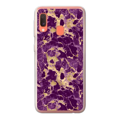 Produktbild von MuchoWow® Handyhülle Schutzhülle Hülle für Samsung Galaxy A20e Gold - Luxus - Marmor - Muster Silikon Softcase Handy Hülle - Abdeckung