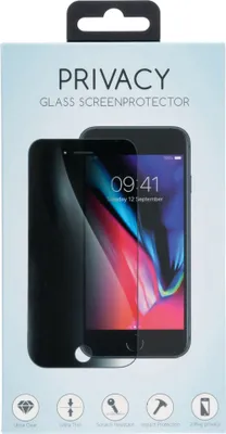 Immagine prodotto di iPhone SE 2020, iPhone SE 2022 Screenprotector: Selencia Screen Protector Privacy Tempered Glass - Trasparente