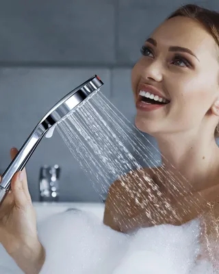 Produktbild von Wassersparende Duschkop mit Schlauch 1,6 m Wassersparendes Duschkopf - Wassersparende Duschköpfe Druckverstärkende Sparset mit Power Wash, 8,5 l/min