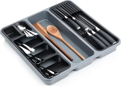 Obrázek produktu pro Praktický box na příbory: prostorný, prostorově úsporný a odolný