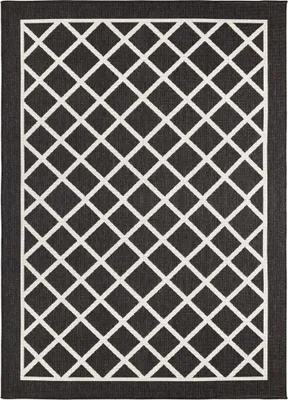 Zdjęcie produktu dla Dywan Twin Supreme 103425 Sydney black creme o wymiarach 160 x 230 cm – do użytku na zewnątrz i w domu