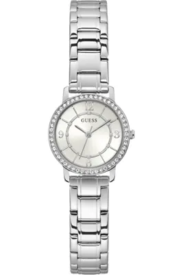 Zdjęcie produktu dla GUESS Ladies Silver Tone Analog Watch GW0468L1