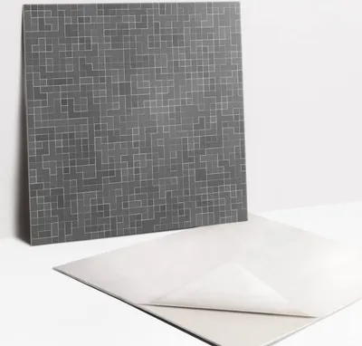 Obrázek produktu pro Nálepky na dlaždice do koupelny a kuchyně - 9 PVC dlaždic s vlastnostmi samolepení 30 x 30 - Malá mozaika