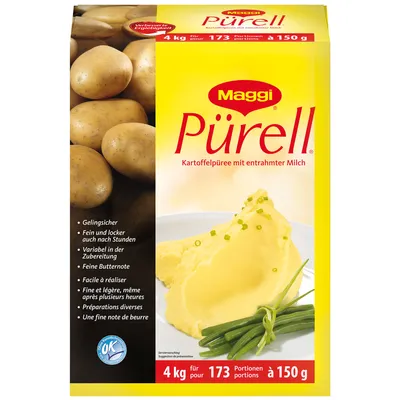 Produktbild von Maggi Pürell Kartoffelpüree mit entrahmter Milch und Butternote 4000g