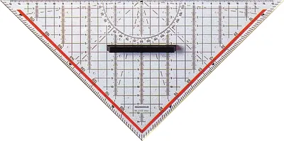 Produktbild von Geometrie-Dreieck 32,5cm mit Griff Packung mit 10 Stück