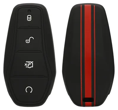 Produktbild von kwmobile Schlüsselhülle für BYD Atto 3 / Sealion / Han / Tang / Dolphin / Seal Hülle - Autoschlüssel Schlüssel Hülle aus Silikon - Schlüsselschutz