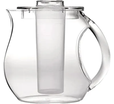 Karaffe mit Eisbehälter, 2,2 l, transparent, Kunststoff, 16x10x28 cm