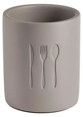 Produktbild von APS 18 Besteckbehälter ELEMENT, Beton, Ø 11 cm (innen 9,5 cm), Höhe 13,5 cm, möbelschonende Unterseite