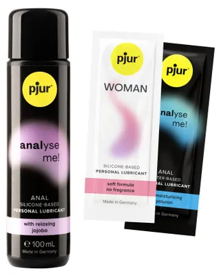 Produktbild von 103,5ml Pjur Bundle Analyse Me! Relaxing Gleitgel mit 2 Gleitgelproben