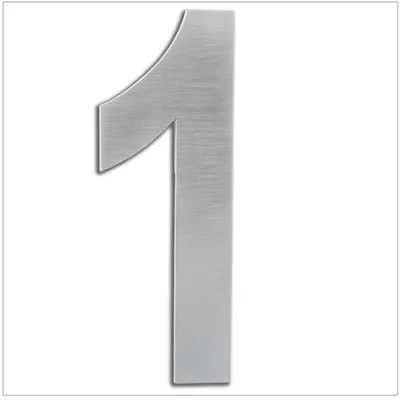 Image de Solidchoice - Autocollant de numéro de maison, 200 mm, en acier inoxydable