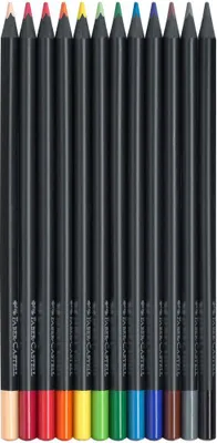 Produktbild von Faber-Castell Buntstifte Black Edition 12er Kartonetui
