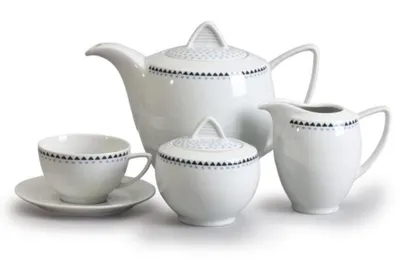 Obrázek produktu pro Thun 1794 Čajová/ kávová souprava, český porcelán, Lea, modré kamínky, Thun, 15 d.