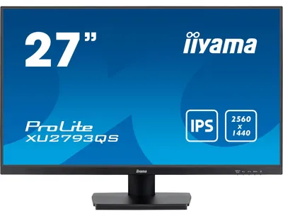 Produktbild von iiyama ProLite XU2793QS-B7 - LED-Monitor - 68.5 cm (27") - 2560 x 1440 QHD @ 100 Hz - IPS - 300 cd/m² - 1300:1 - 1 ms - HDMI, DisplayPort - Lautsprecher - Schwarz, Matte
