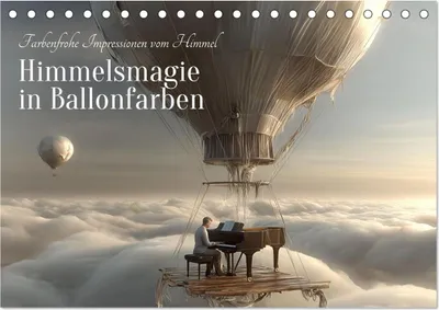 Produktbild von Himmelsmagie in Ballonfarben (Tischkalender 2027 DIN A5 quer), CALVENDO Monatskalender
